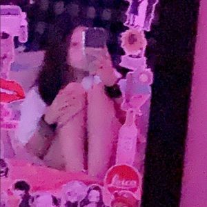 Trying on the clothes!